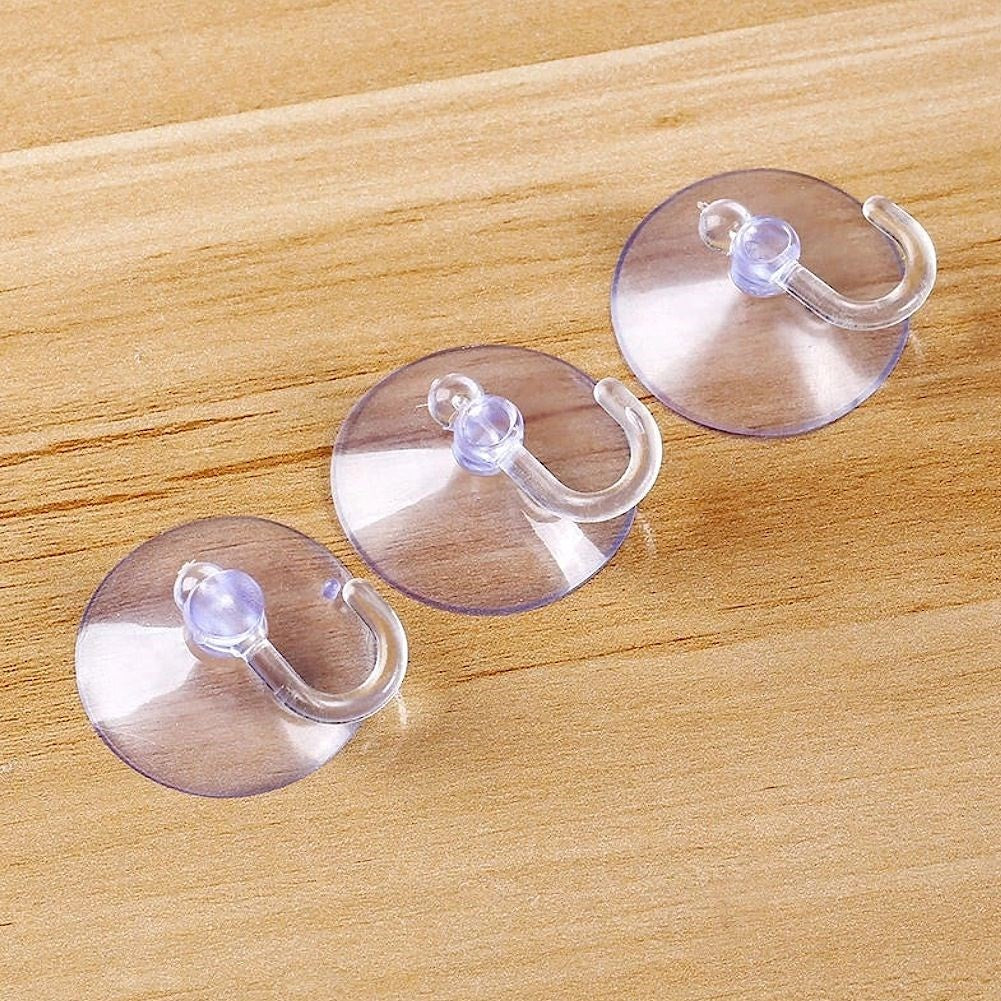Set of 8 suction cup hooks for kitchen and bathroom