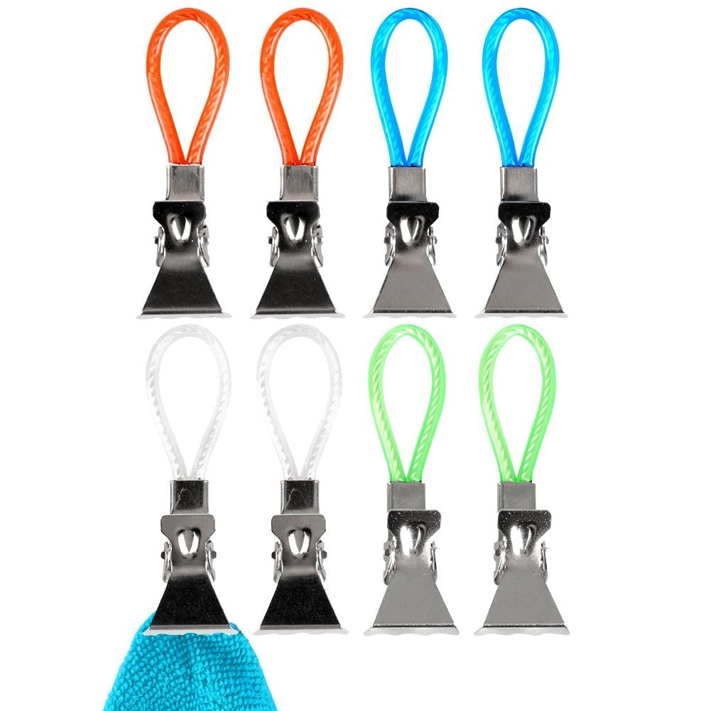 Set of 8 towel clips - Perfect for kitchen & bathroom