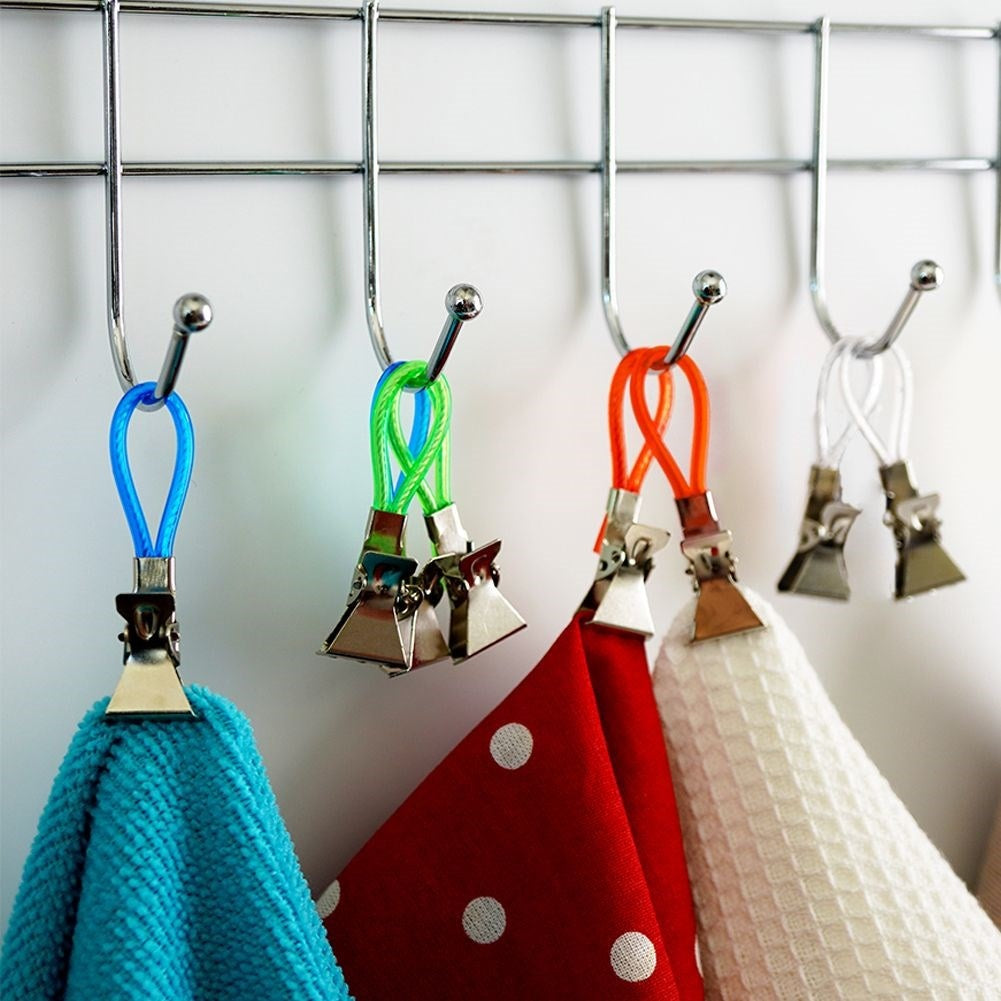 Set of 8 towel clips - Perfect for kitchen & bathroom