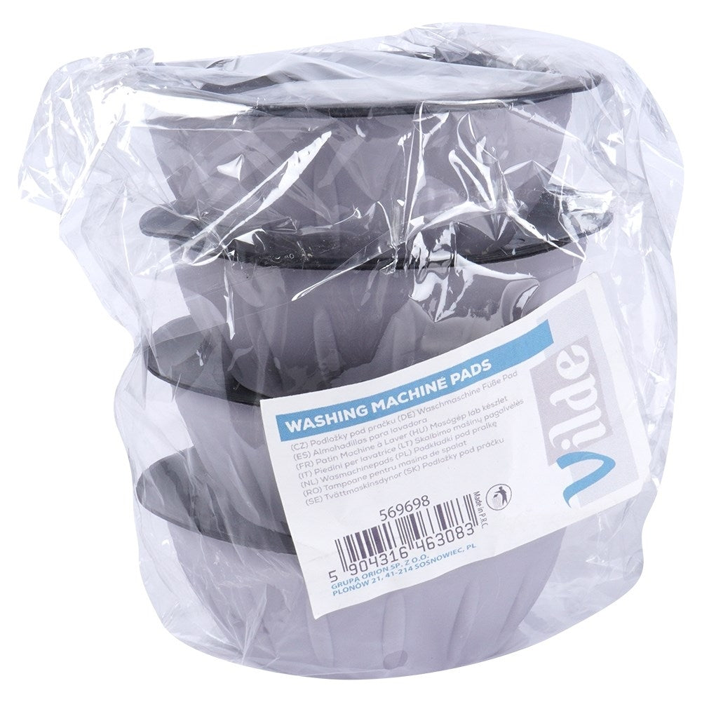 Set of Four Non-Slip Washing Machine Pads Against Vibrations