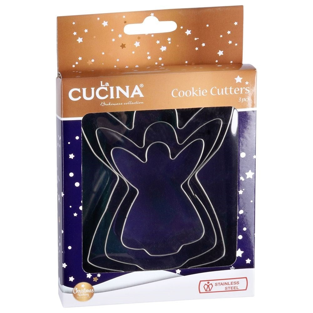 Set of Three Angel Cake Molds in Stainless Steel