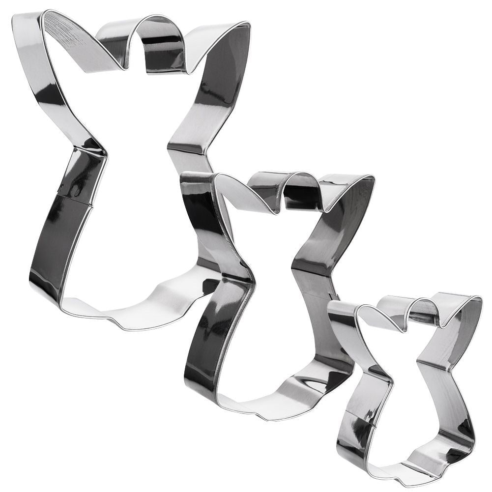 Set of Three Angel Cake Molds in Stainless Steel