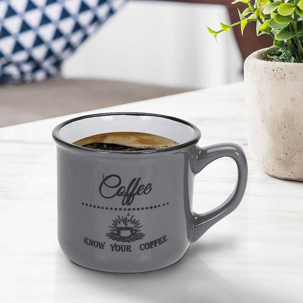 Set of ceramic mugs in a gift box, dishwasher safe