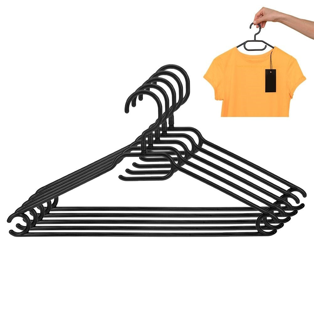 Set of five rotating clothes hangers