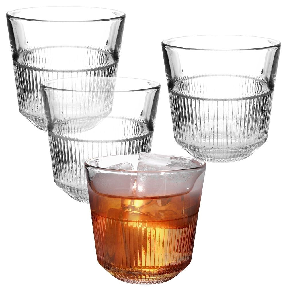 Set of four glasses 270 ml - Unique design for all drinks