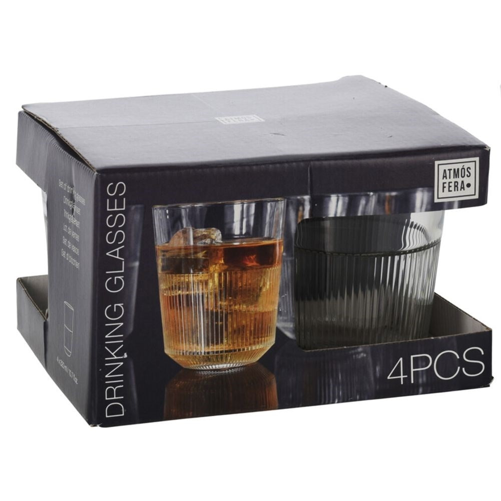 Set of four glasses 270 ml - Unique design for all drinks