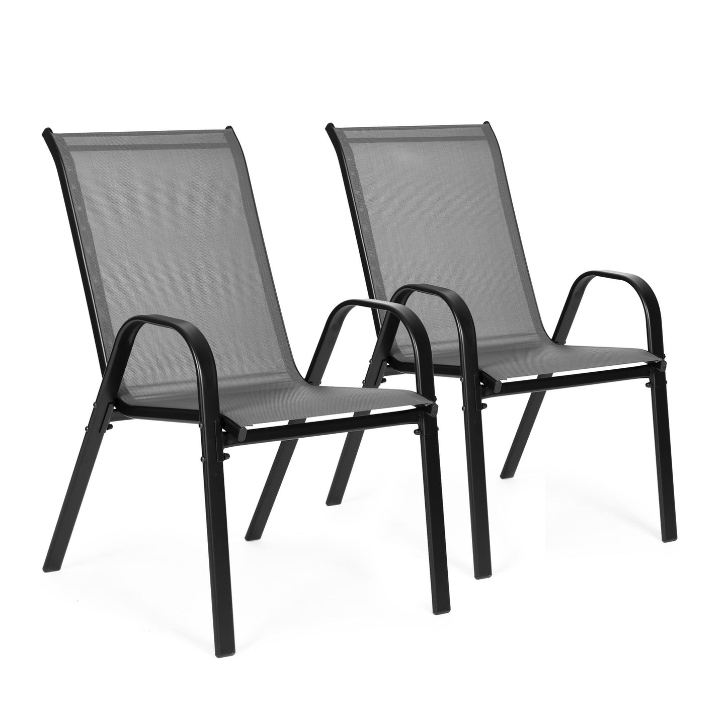 Set of garden chairs for the terrace, balcony, gray