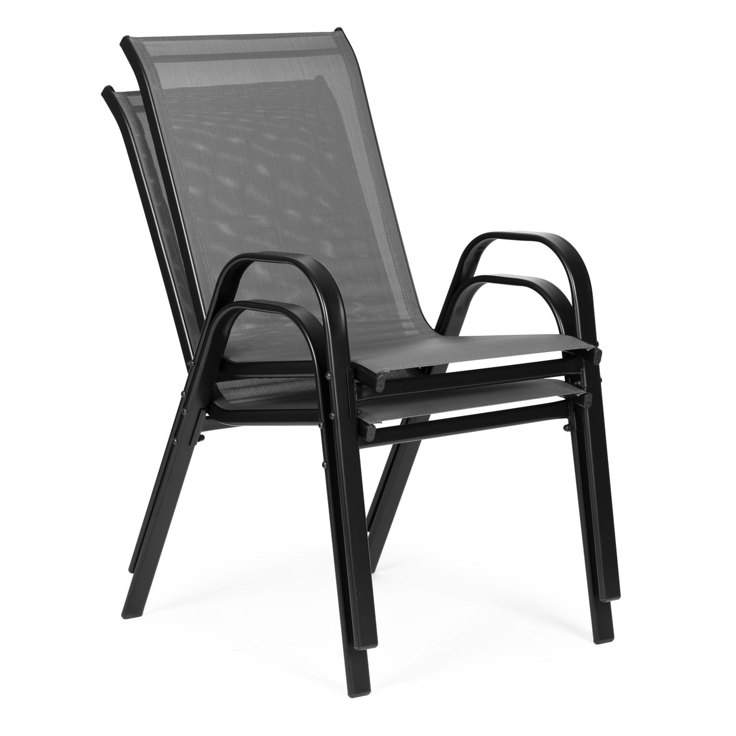Set of garden chairs for the terrace, balcony, gray