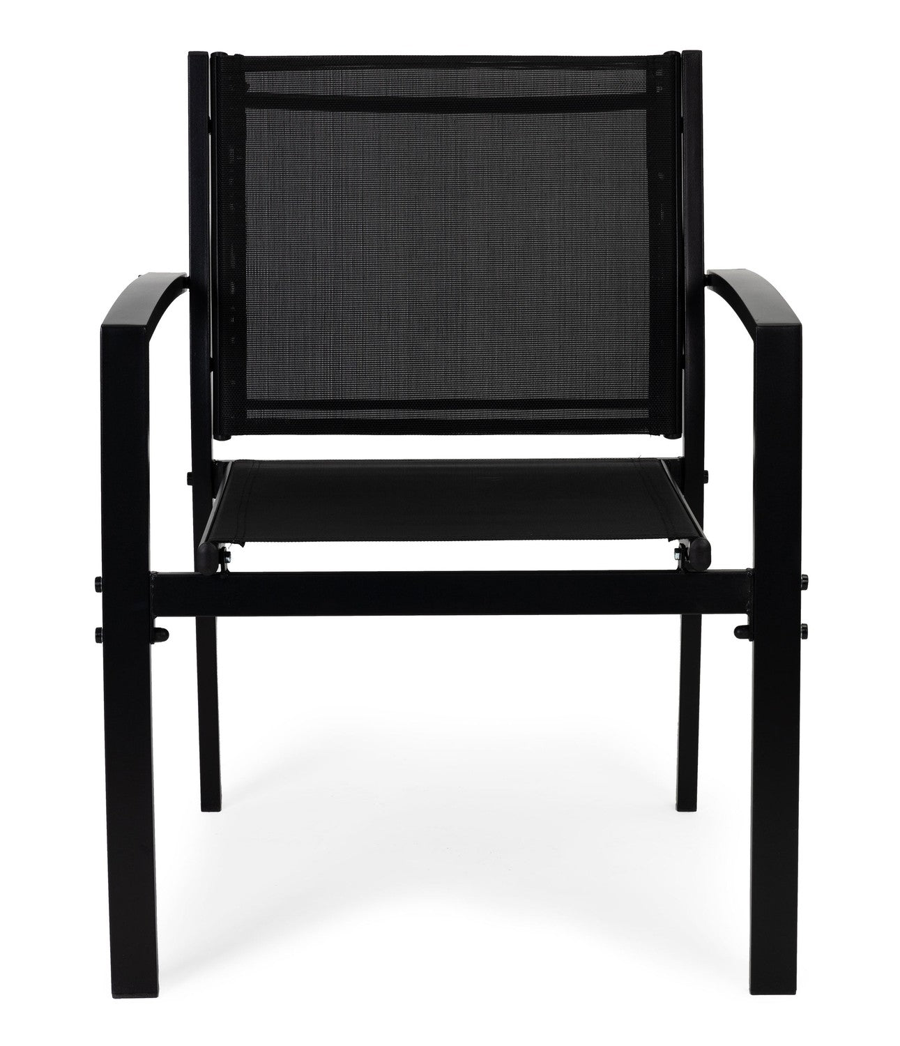 Set of garden furniture: table, bench, armchairs, metal