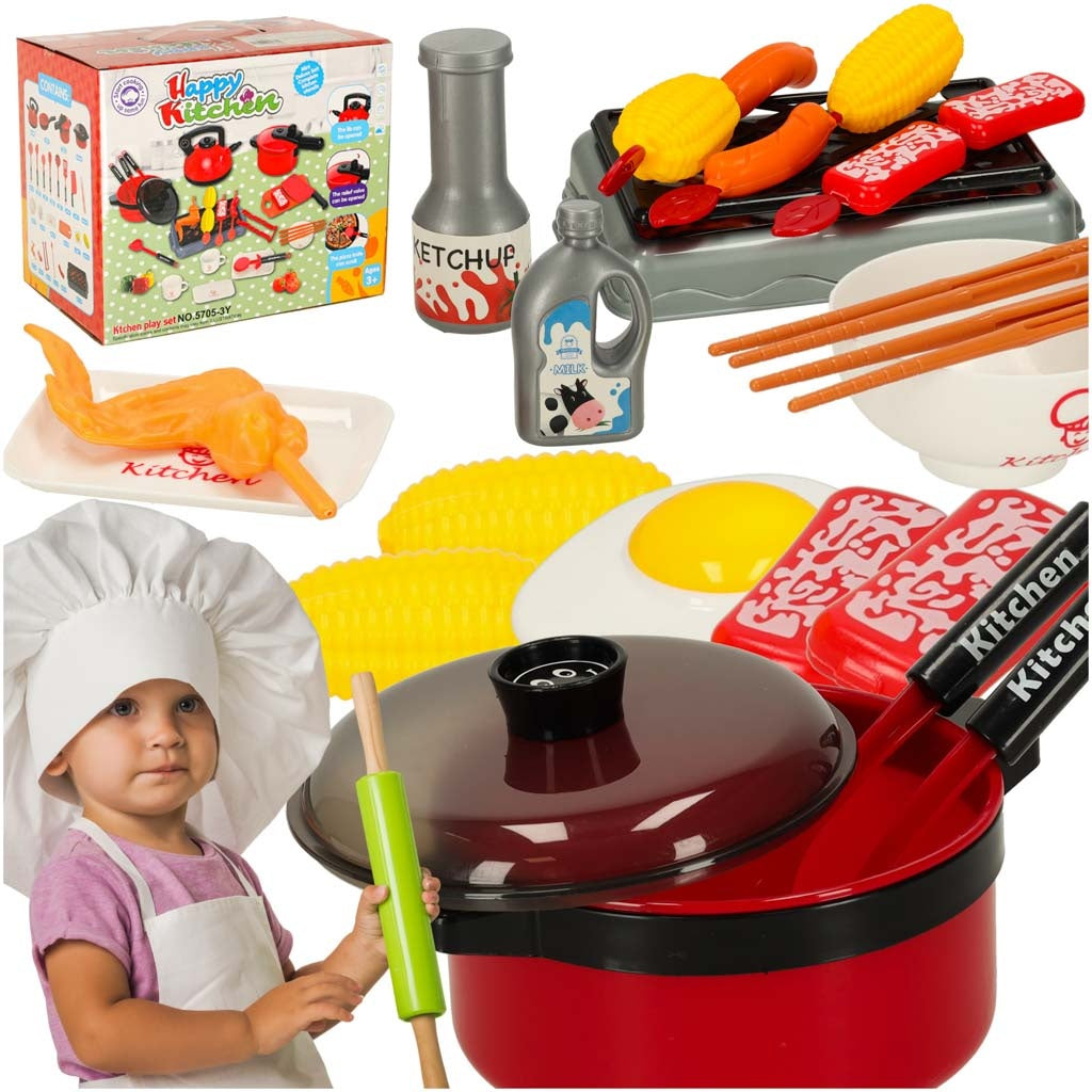 Set of kitchen accessories pots and pans 35pcs