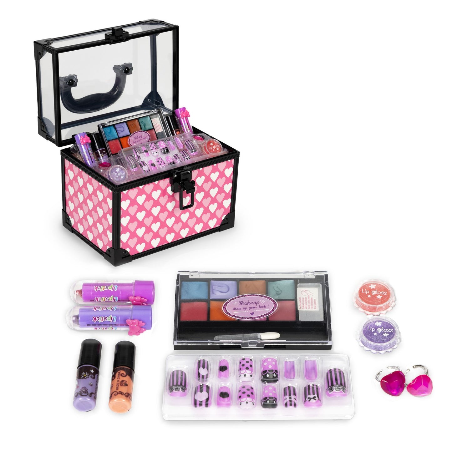 Set of makeup and nail cosmetics for children