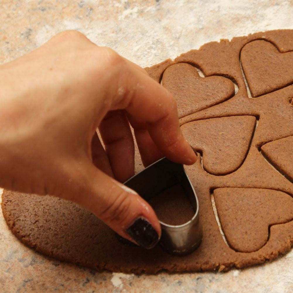 Set of stainless steel cookie cutters