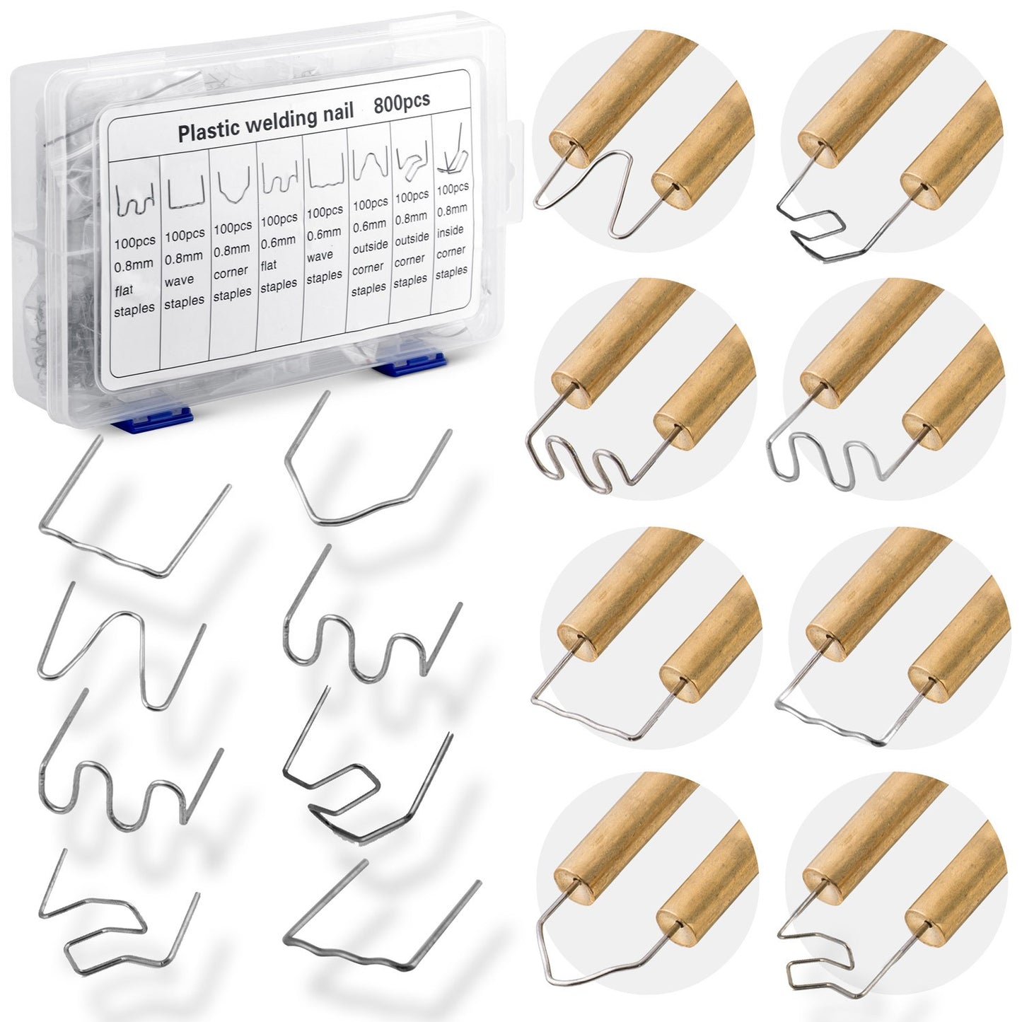 Set of staples for a plastic welding machine, 800 pcs. Humberg