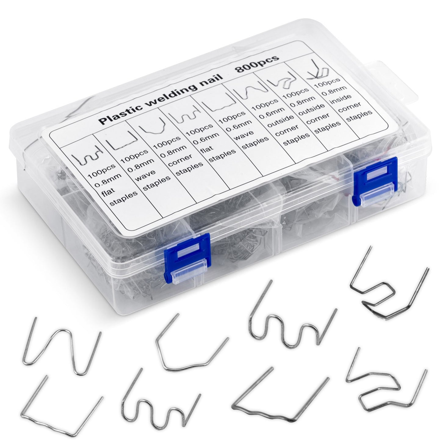 Set of staples for a plastic welding machine, 800 pcs. Humberg