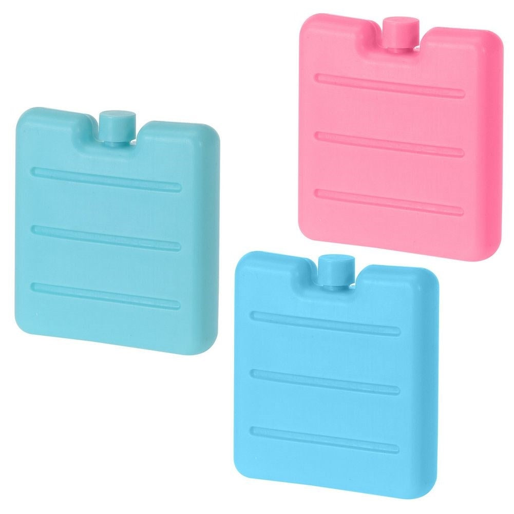 Set of three cooling lamps for cooler bag and cooler bag