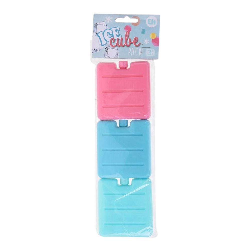 Set of three cooling lamps for cooler bag and cooler bag
