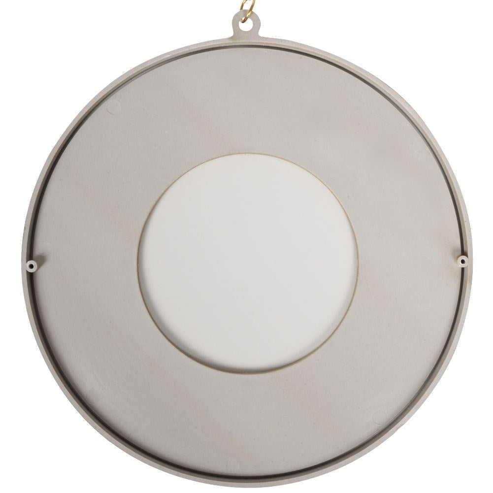 Set of three elegant wall mirrors with golden frames
