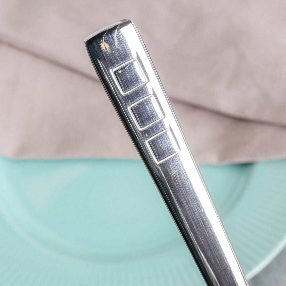 Set of three small spoons in stainless steel, dishwasher safe