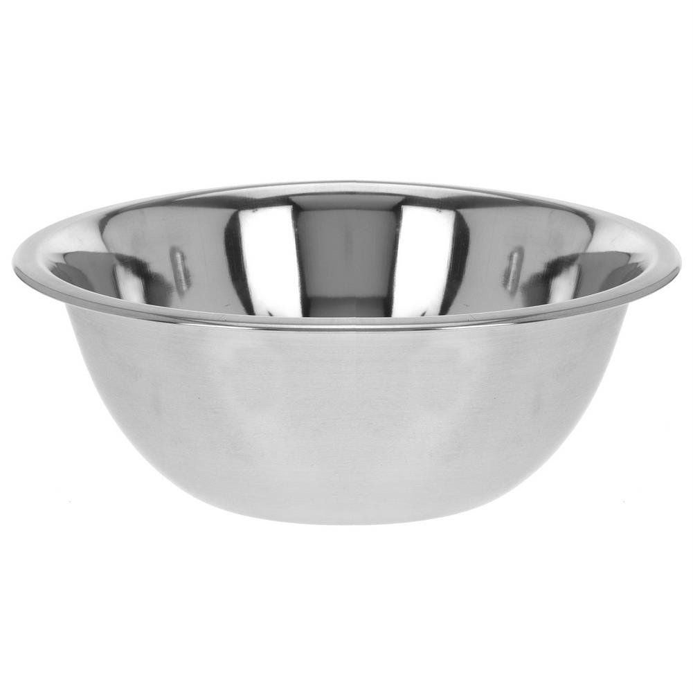 Set of three stainless steel bowls: 24 cm, 20 cm, 18 cm