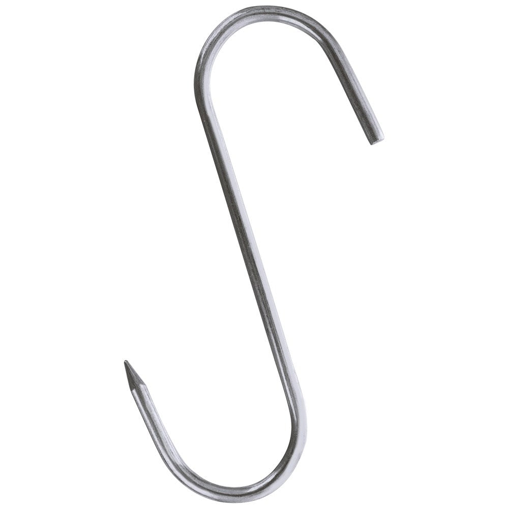 Set of three stainless steel smoking hooks for meat, sausages & fish