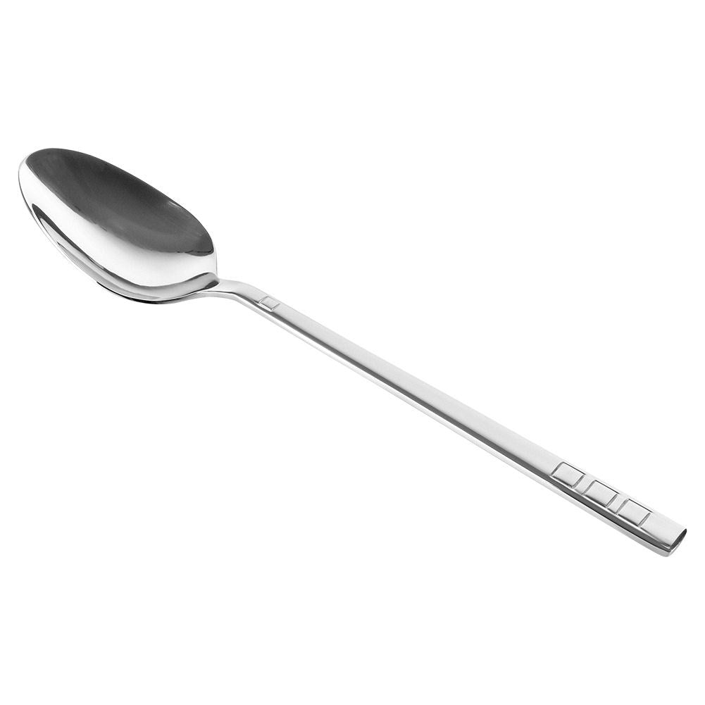 Set of three stainless steel spoons, dishwasher safe