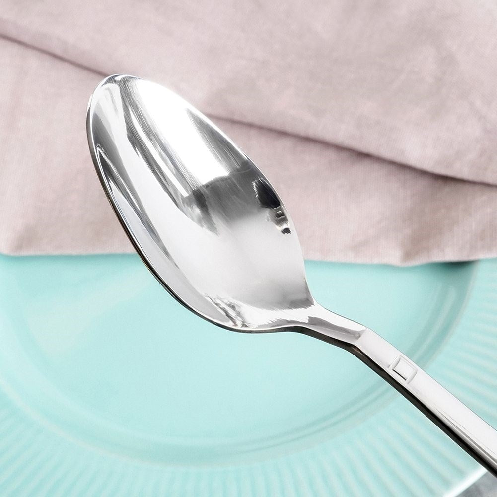 Set of three stainless steel spoons, dishwasher safe