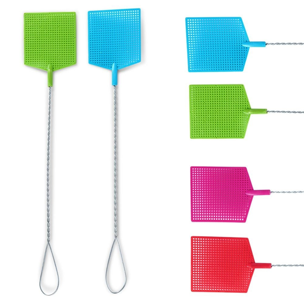 Set of two fly swatters for easy insect control