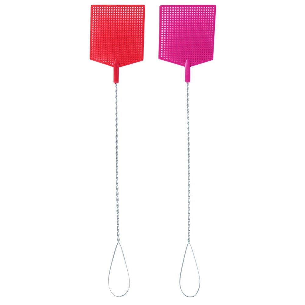 Set of two fly swatters for easy insect control