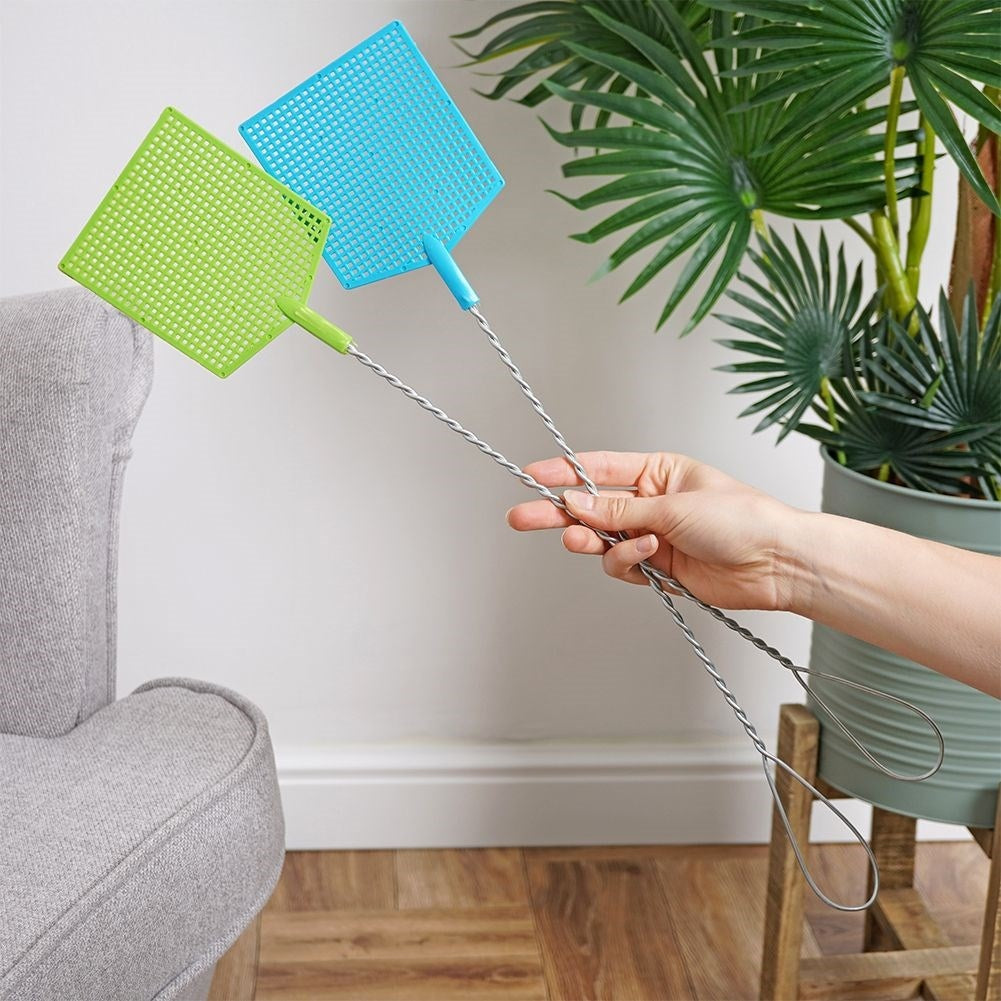 Set of two fly swatters for easy insect control