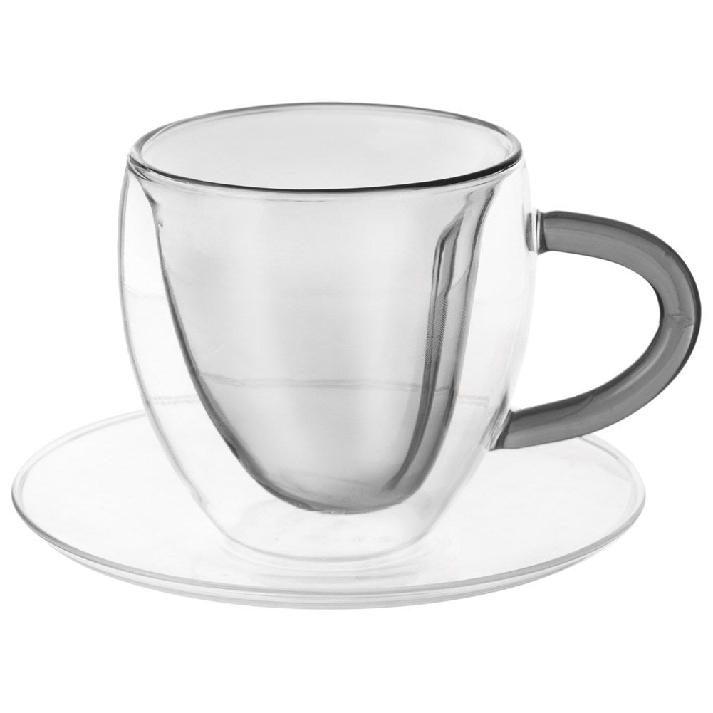 Set of two heart-shaped thermal cups 160 ml