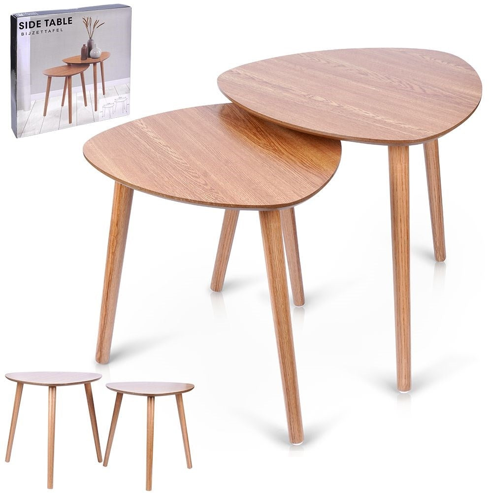 Set of two stable coffee tables/flower tables of high quality