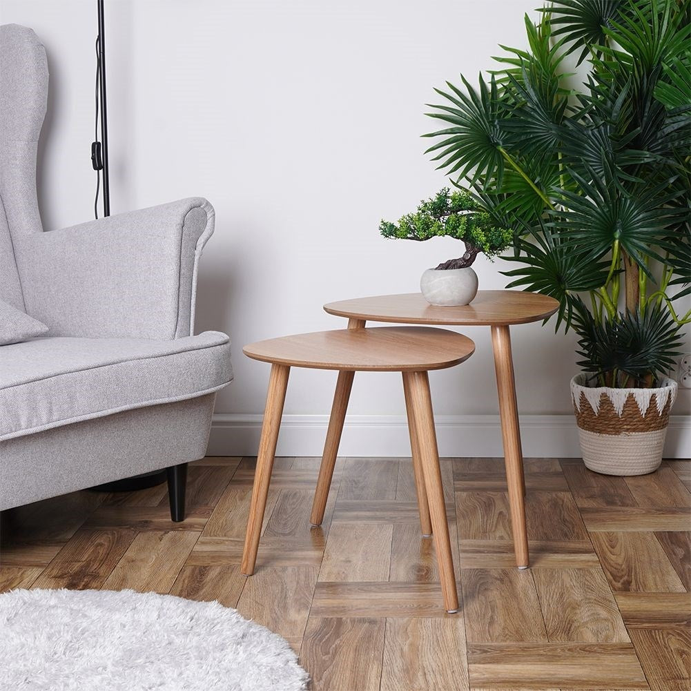 Set of two stable coffee tables/flower tables of high quality