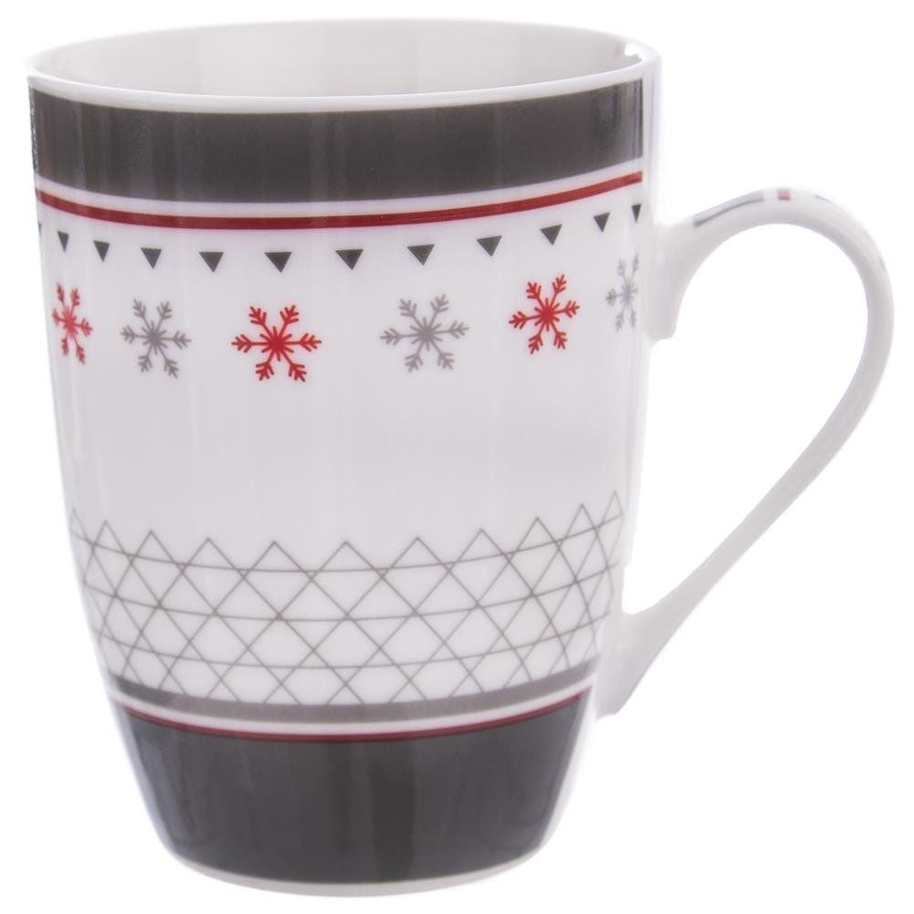 Set of two unique porcelain mugs in a gift box