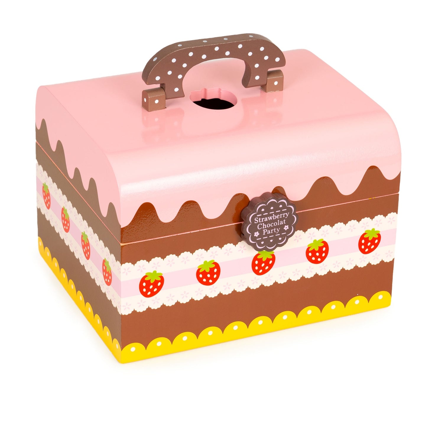 Set of wooden sweets box, cake cutting, 29 elements