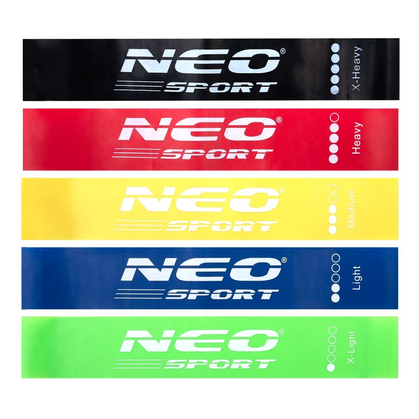 Set with Training bands NS-959 Neo-Sport, 5 pcs