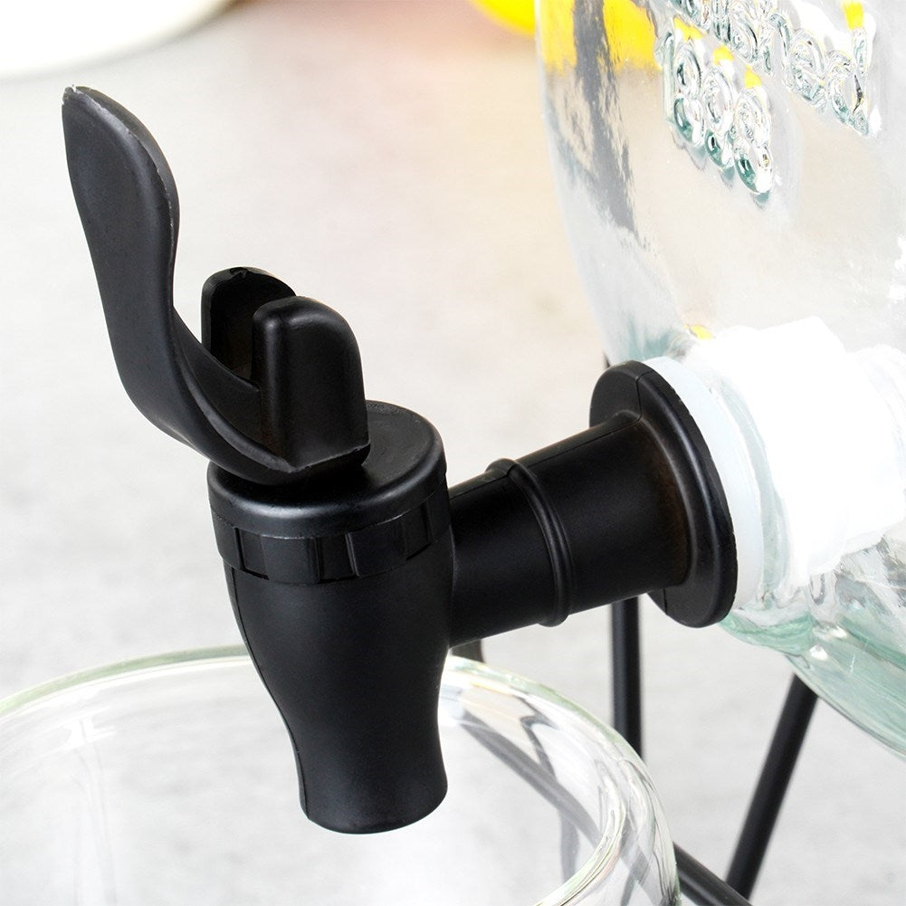 Set with jar with lid, rim and stand
