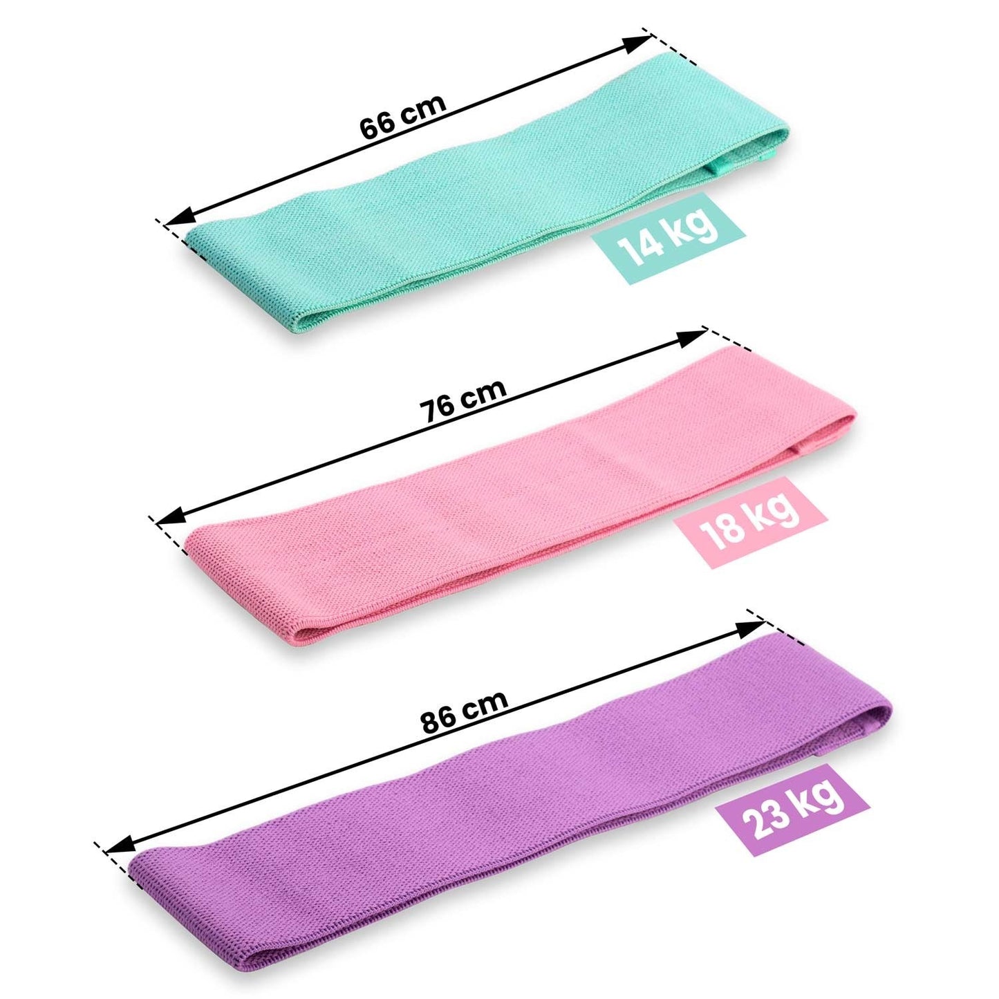 Set with training bands for resistance training NS-961 Neo-Sport, 3 pcs