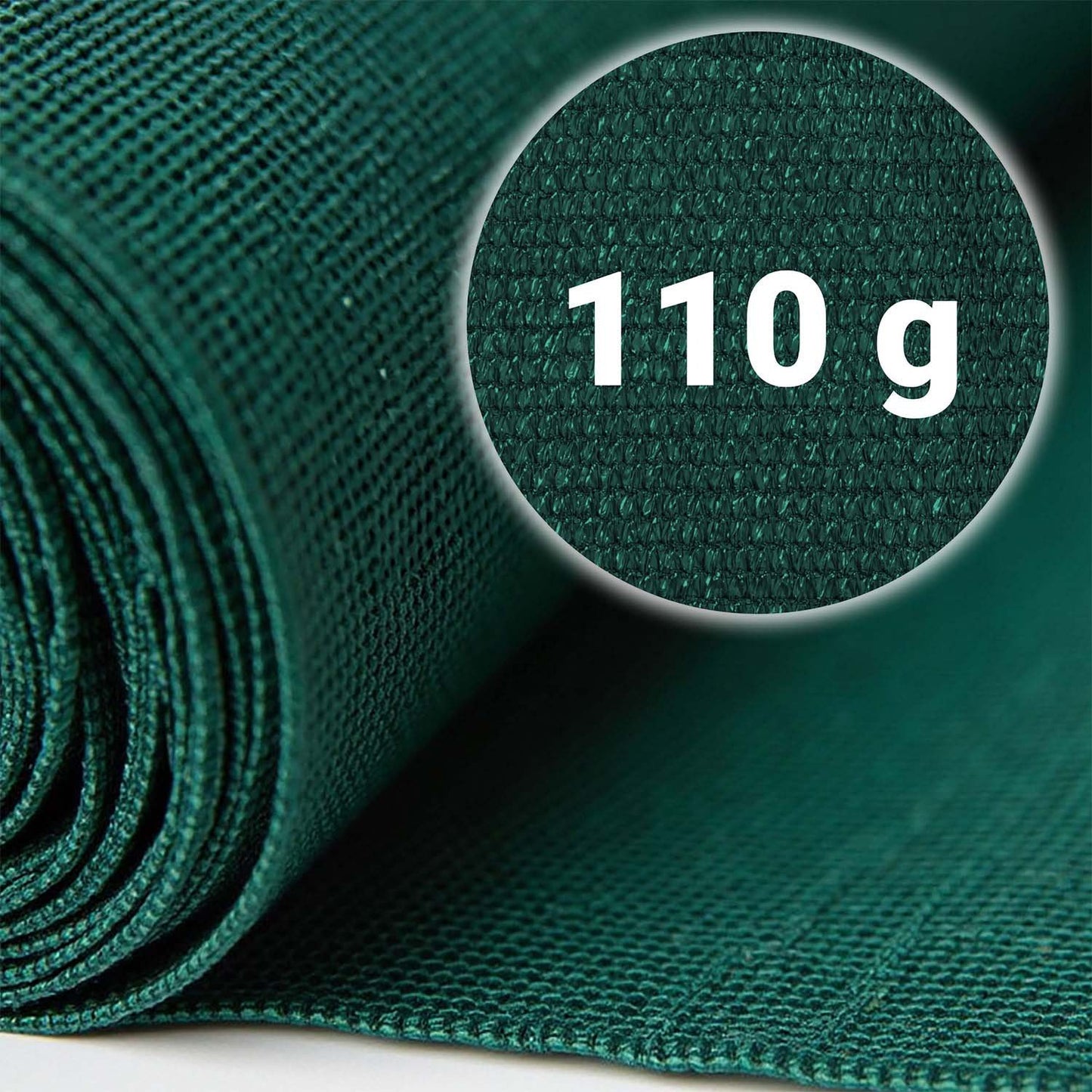 Shade Net 1.5x25m 110g/m² with 50 Clips Green