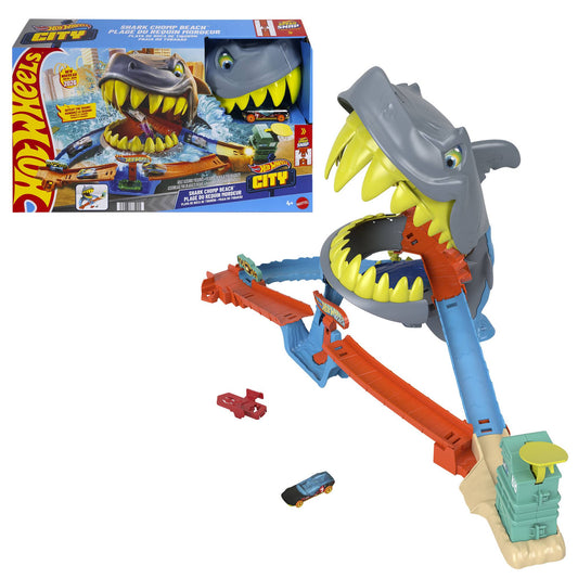 Shark Beach Battle Playset with Die-Cast Car