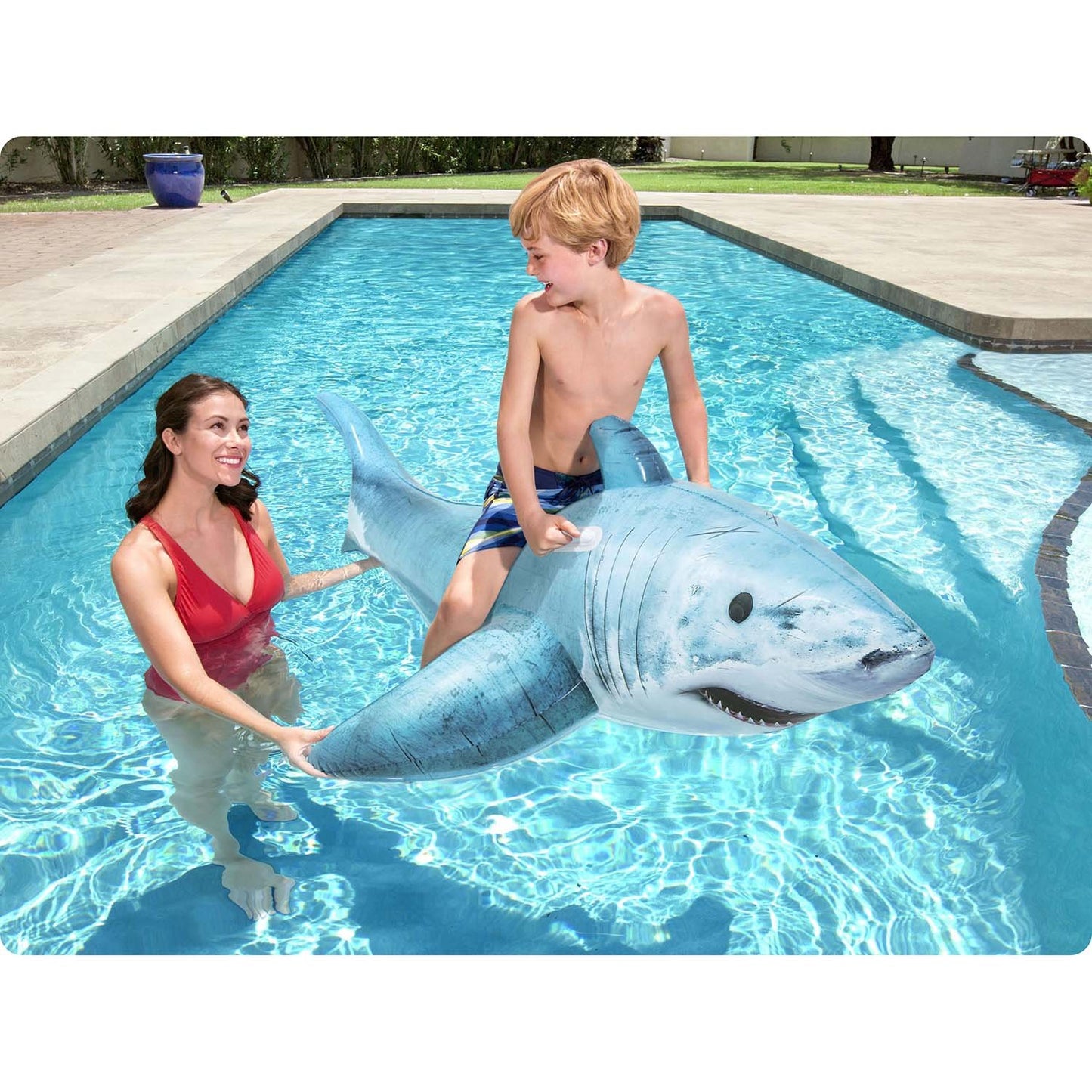 Shark inflatable mattress 183 x 102 cm Bestway 41405