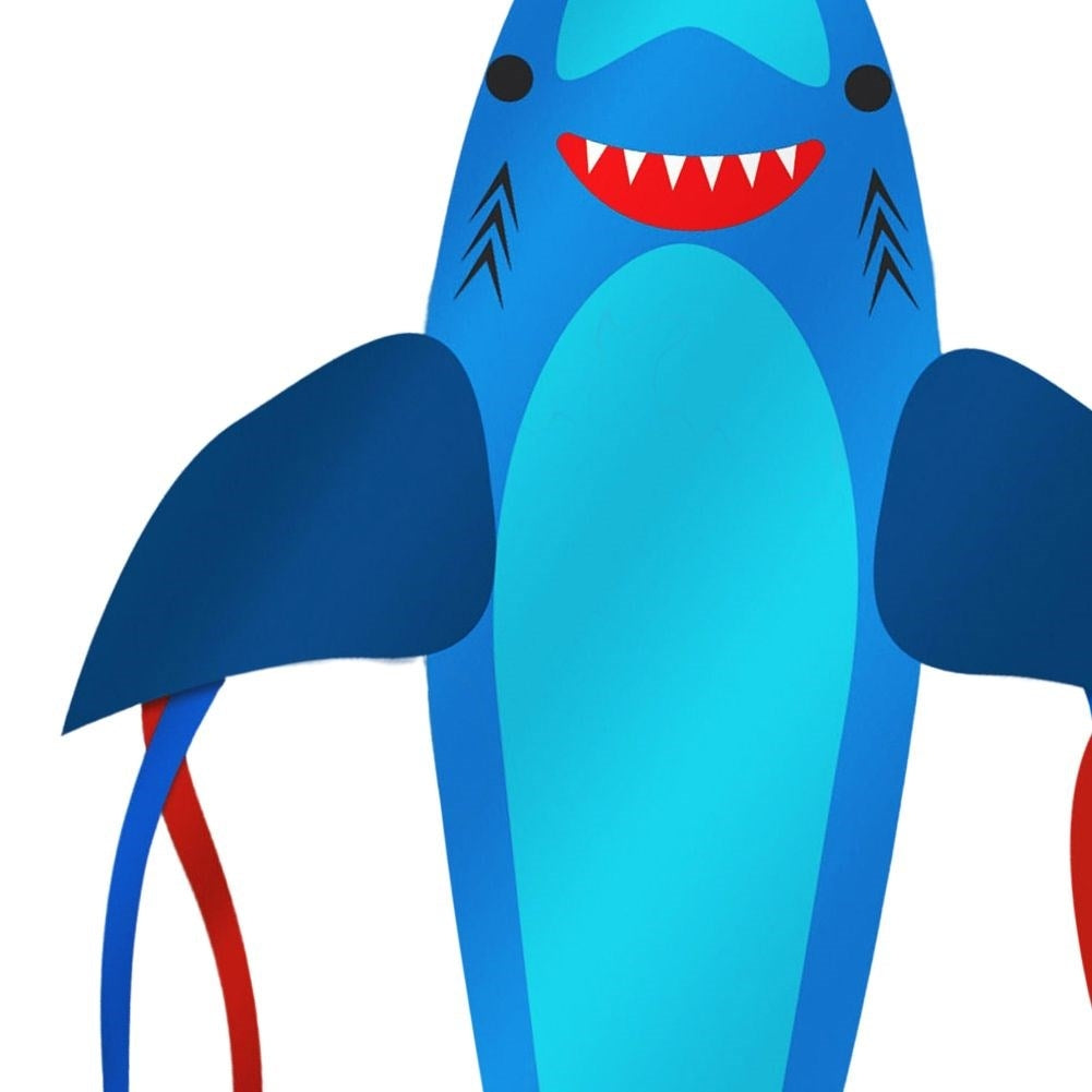Shark kite with 36m line - Colorful and impressive!