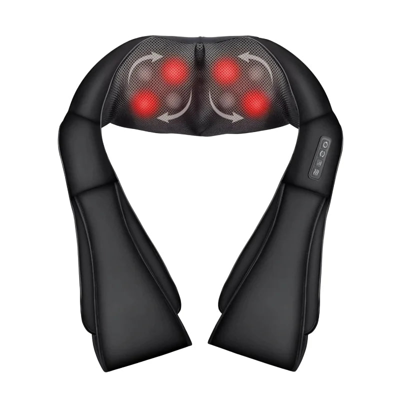 Shiatsu Neck and Shoulder Massager with Heat, Black