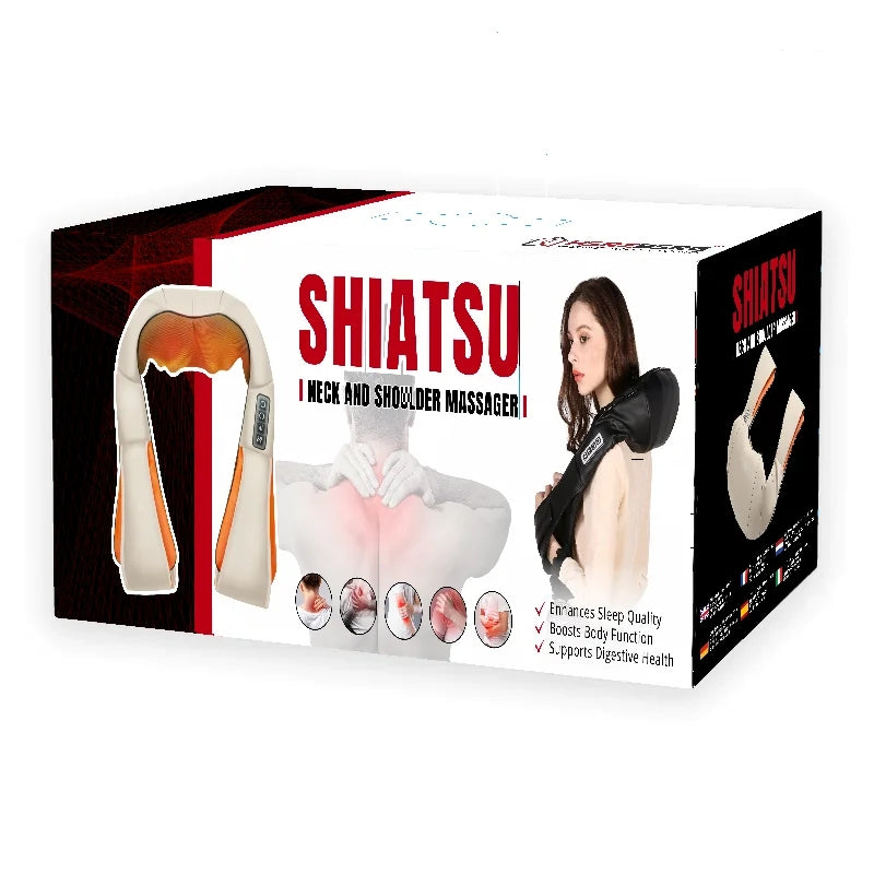 Shiatsu Neck and Shoulder Massager with Heat, Black
