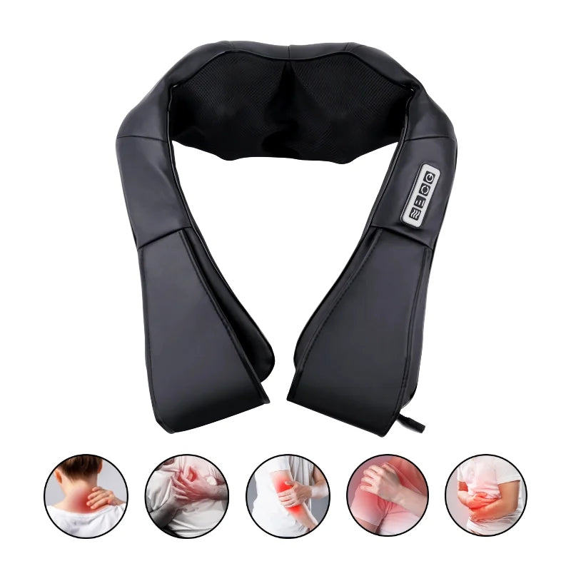 Shiatsu Neck and Shoulder Massager with Heat, Black