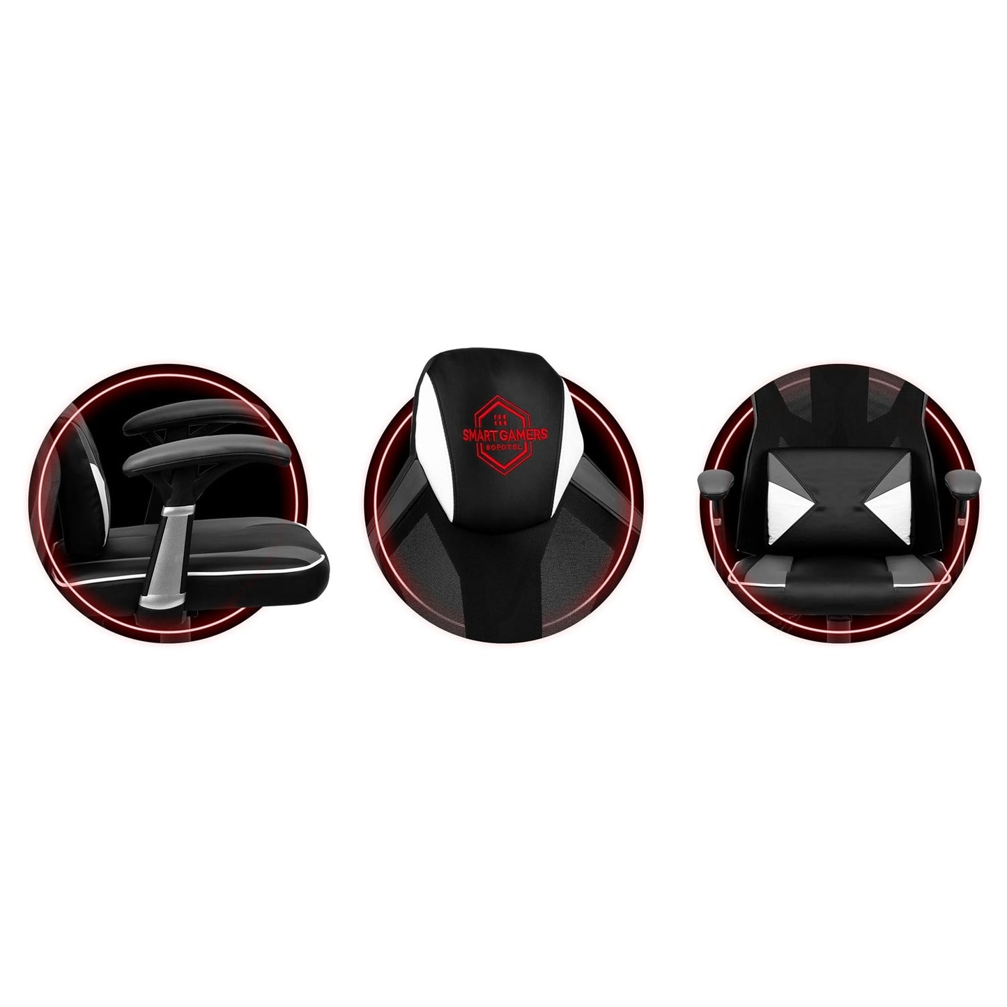 Shiro Gaming Chair Black and White