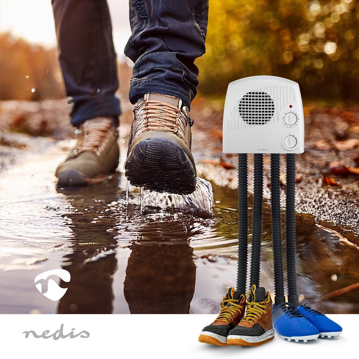 Shoe Dryer with Timer, 350W, Overheat Protection
