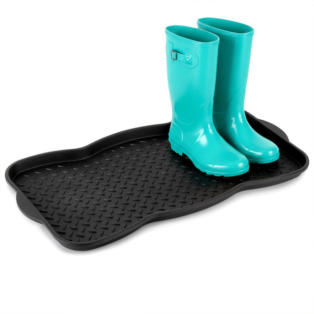 Shoe Tray 73x38 cm, Durable Black Mat for Floor Protection