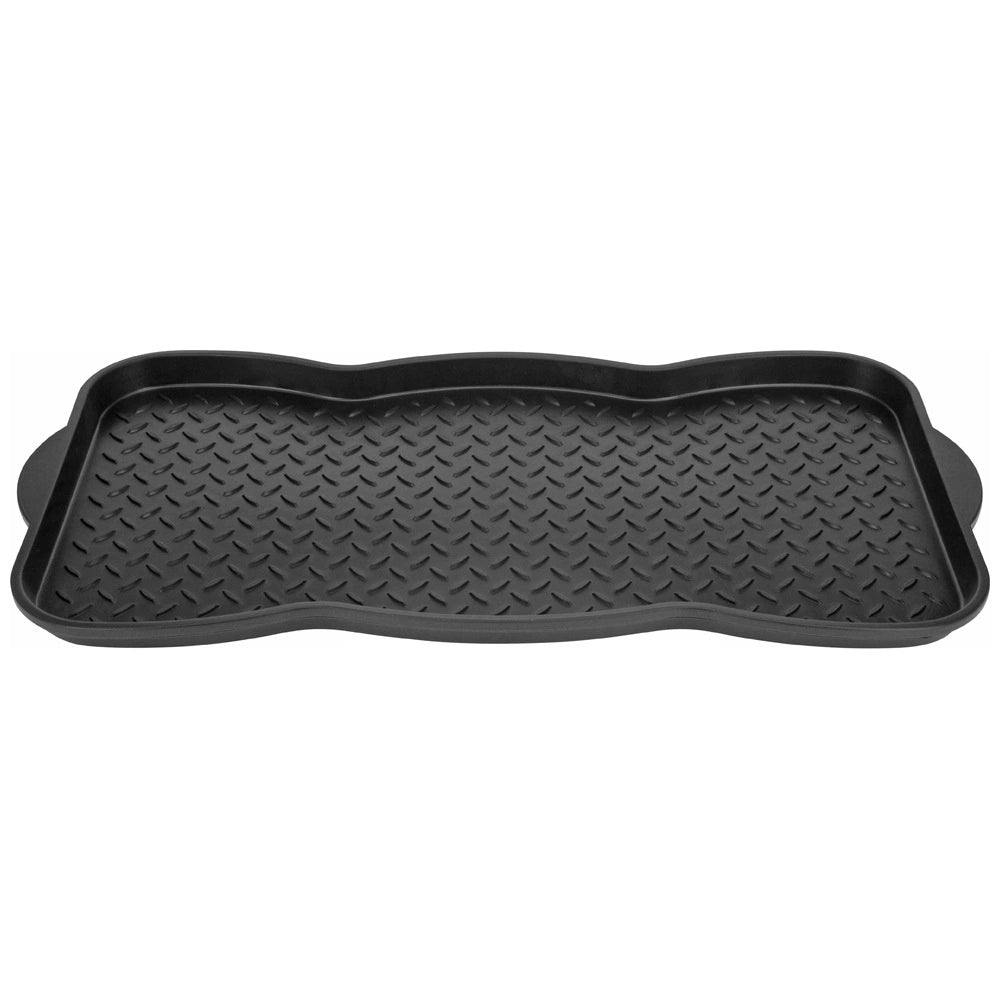 Shoe Tray 73x38 cm, Durable Black Mat for Floor Protection