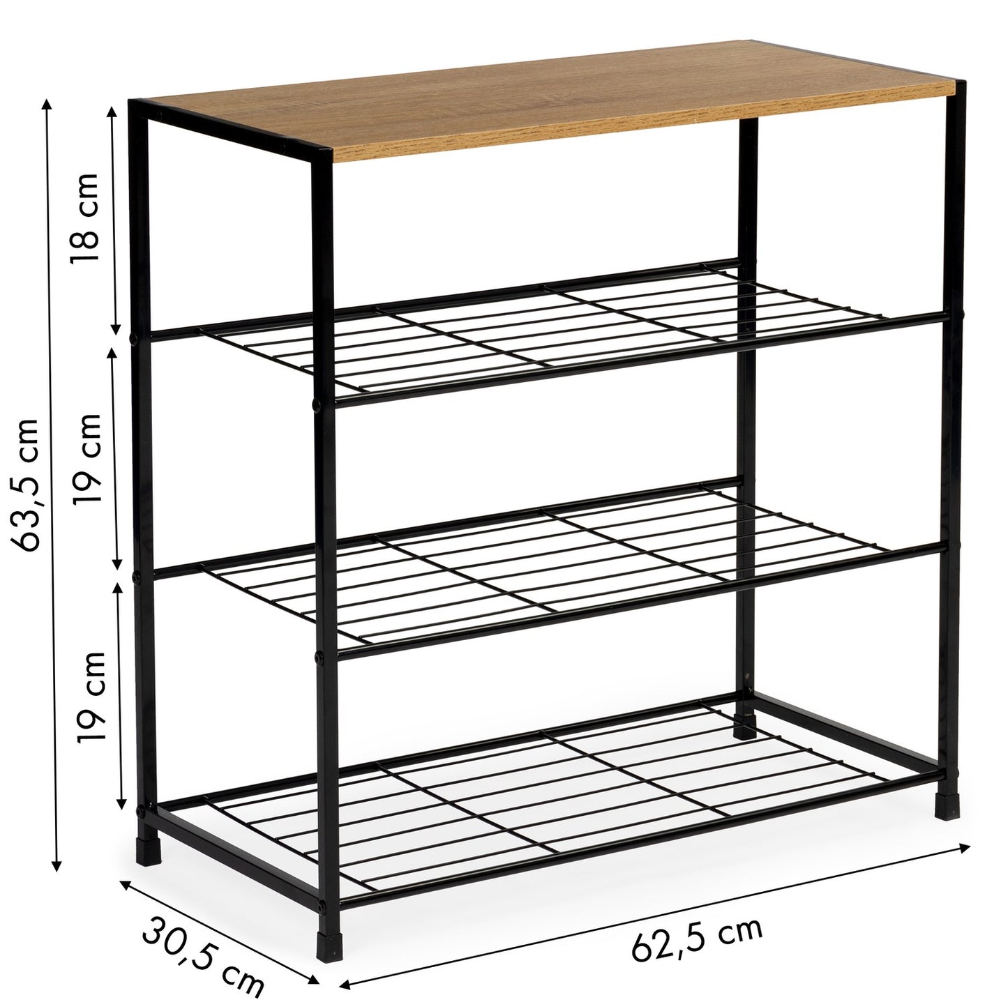 Shoe cabinet, stand, shelf, loft, 3 levels