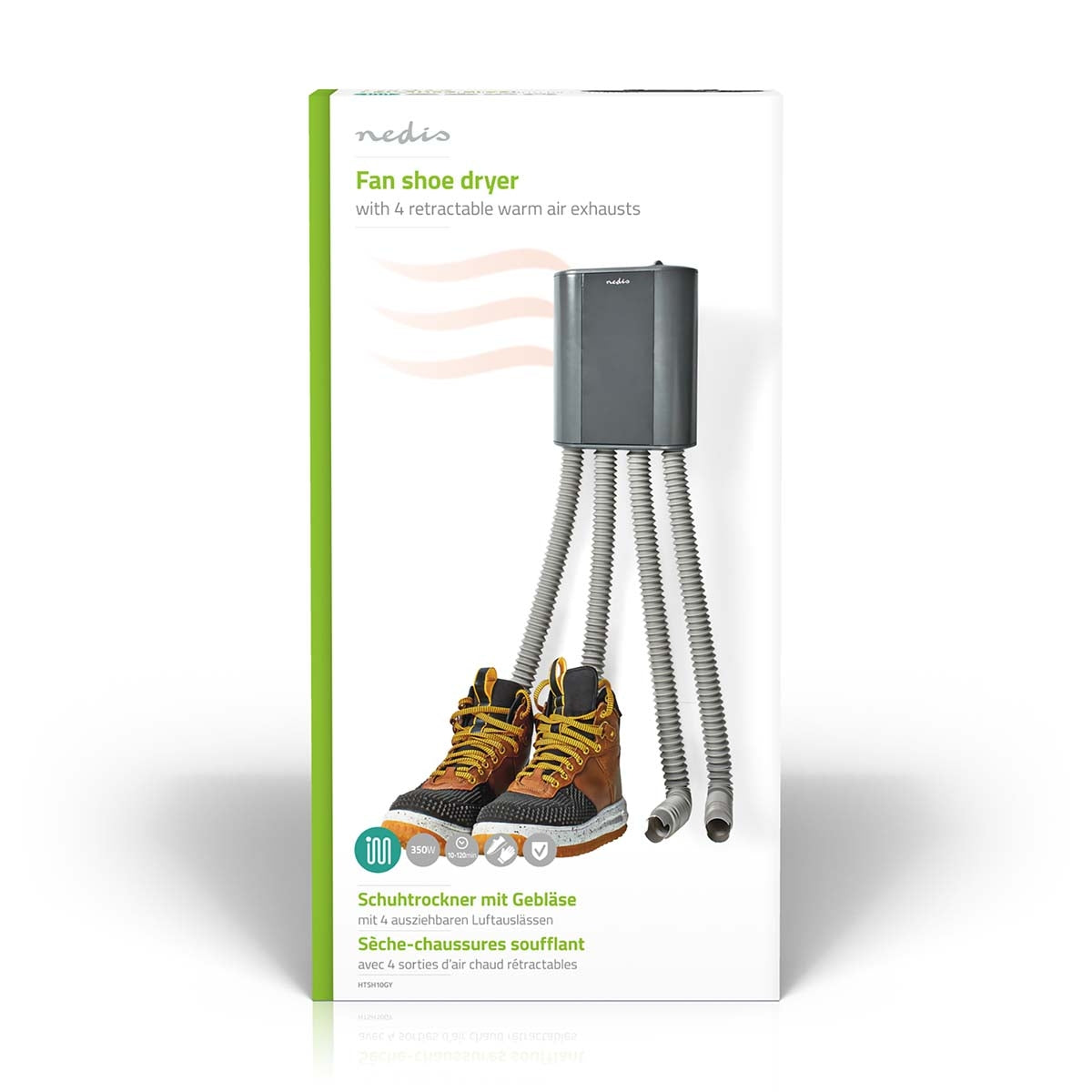 Shoe dryer | 350 W | 45 °C | Overheat protection